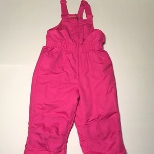 Snow Bib Pink Faded Glory Girls size M 7/8